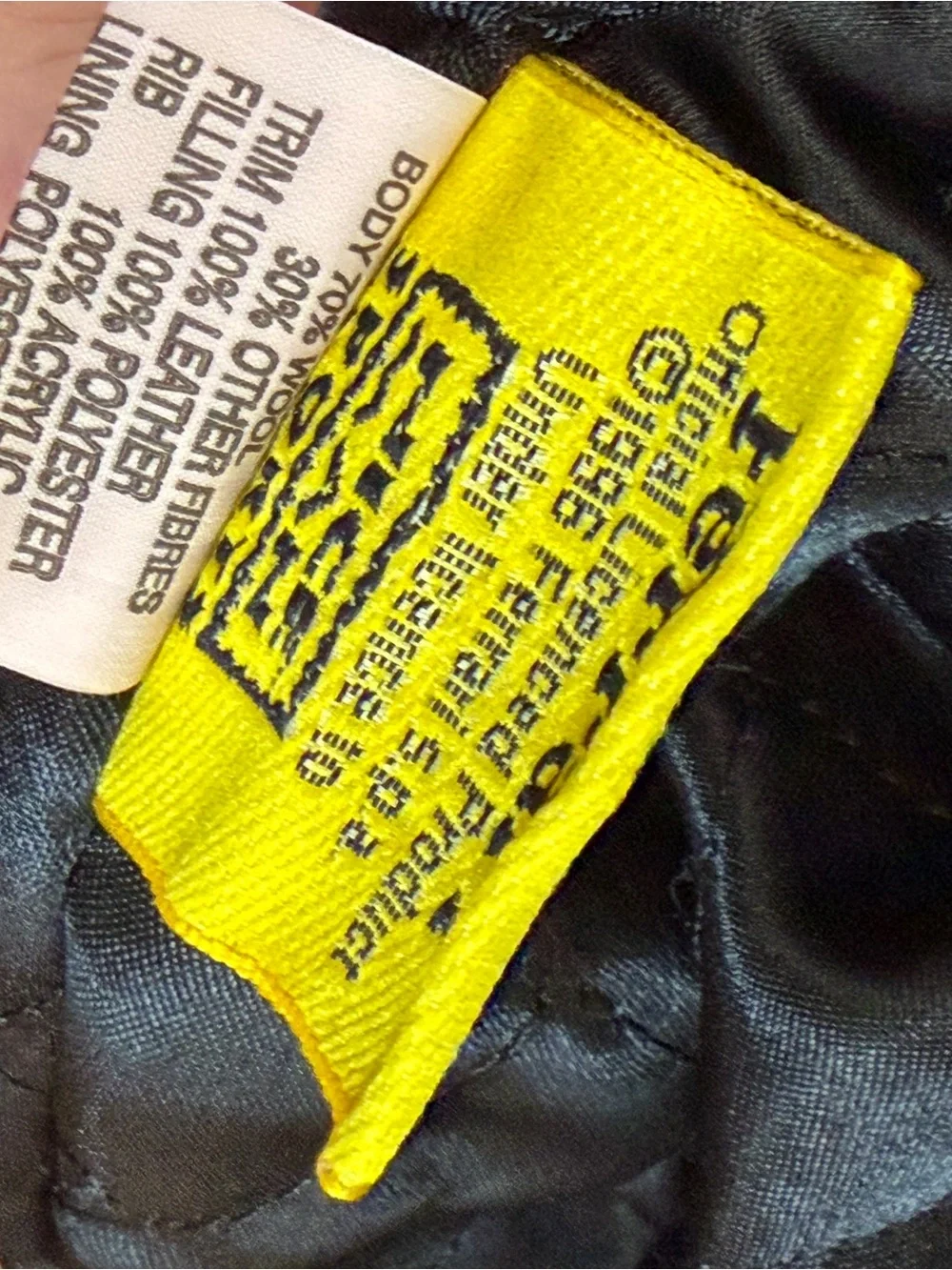 Ferrari Red Wool Bomber Jacket with Yellow Shield Patch Large - Picture 8 of 11